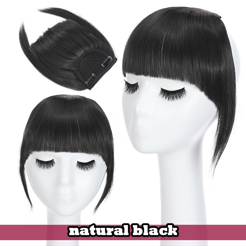 Women Braid Headband Topper with Bangs - Instant Hair Fringes & Hairbands