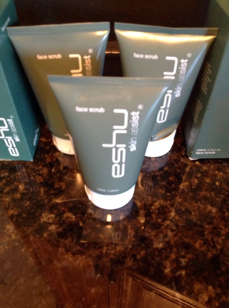 Face Scrub with Walnut Shell & Eucalyptus - 4.06 oz Each, Set of 3