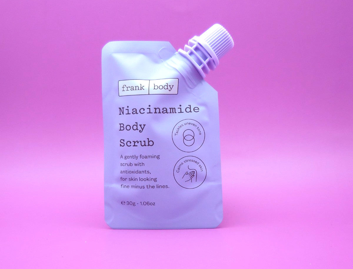 Frank Body Niacinamide Scrub ℮ 30g / 1.06 oz NEW SEALED DELUXE SAMPLE