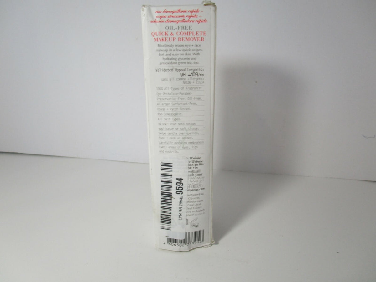 Oil-Free Makeup Remover 140ml - Quick & Complete Face Cleansing