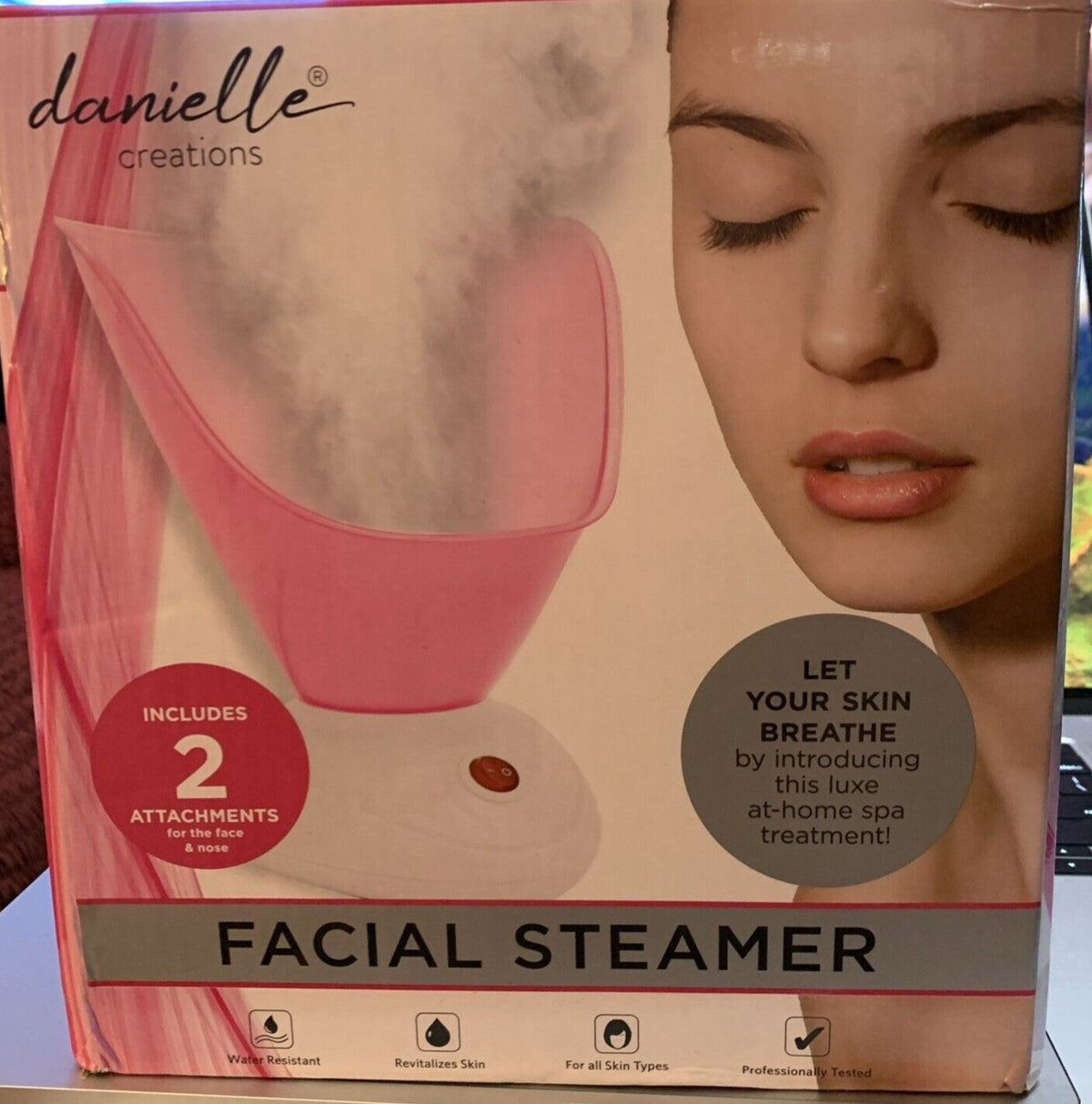 Pink Facial Steamer Cleansing System for Skin Care - Danielle Creations