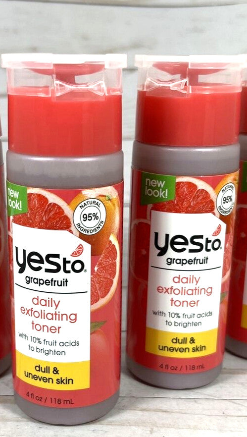 Grapefruit Daily Exfoliating Toner for Dull & Uneven Skin 4oz - 2 Pack