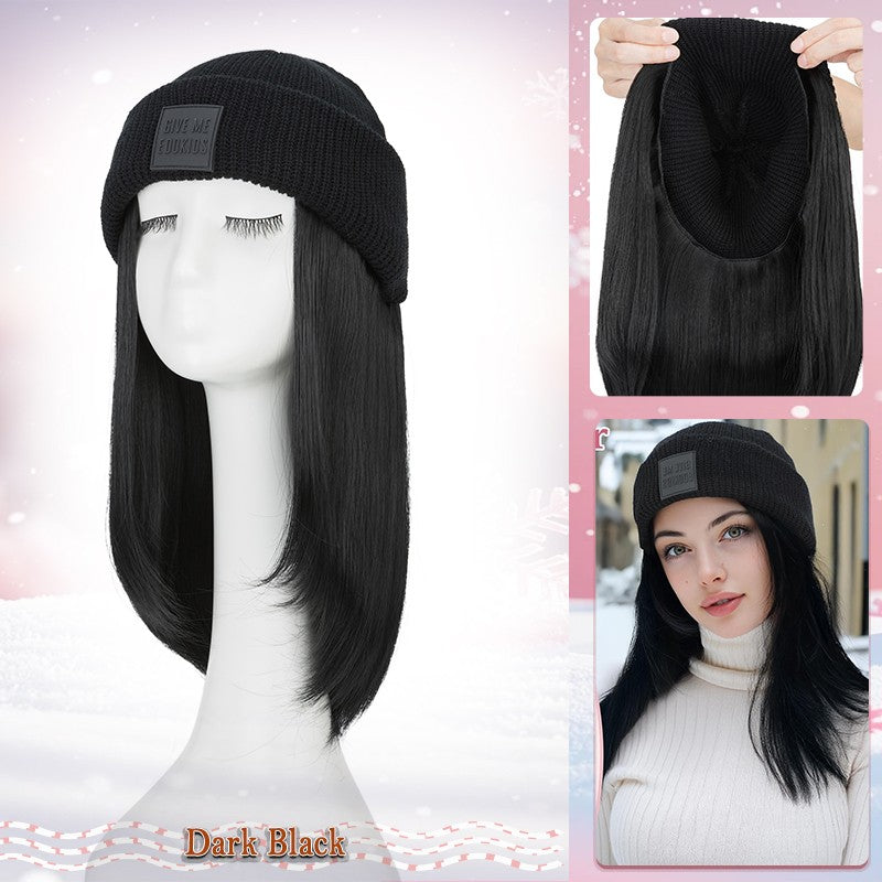 Adjustable Baseball Cap Wig with Hair Piece - Short Long Synthetic Hair