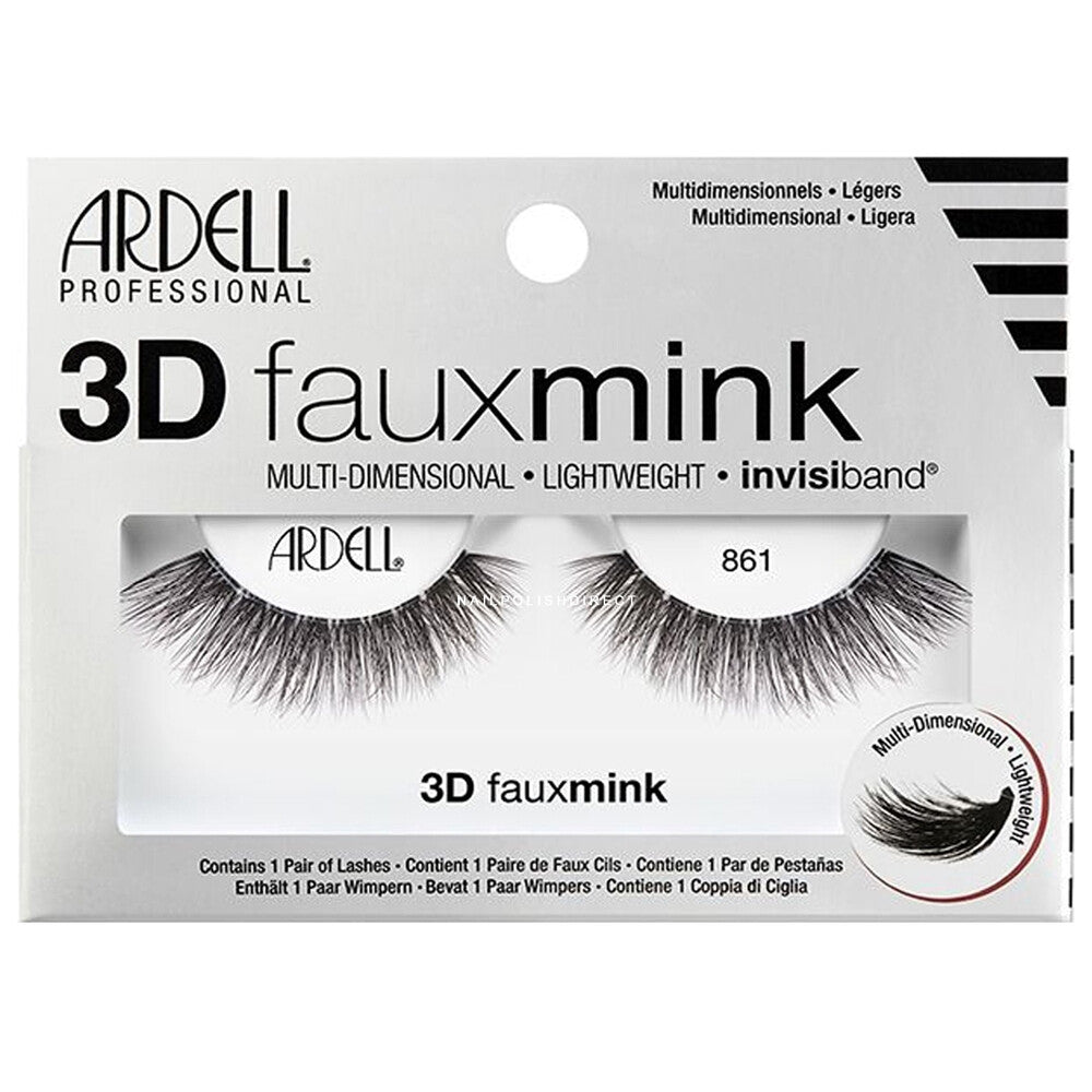 False Eyelashes 3D Faux Mink Fluffy Lashes Pack of 4 - Lightweight & Cruelty-Free