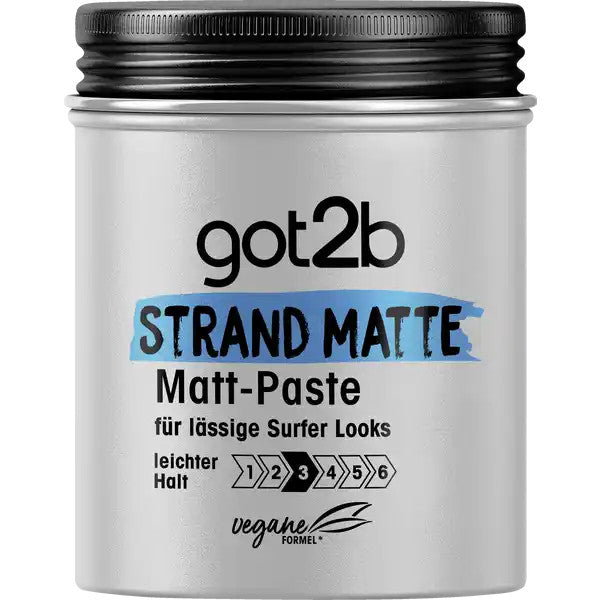 Got2b Beach Matte Hair Paste - Surfer Look, 3 Pack