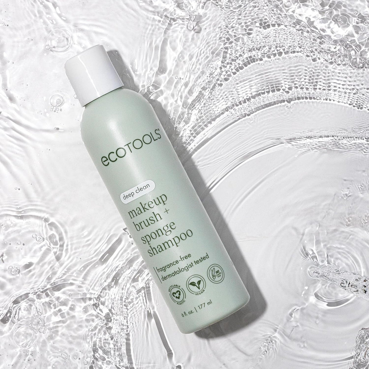 Makeup Brush and Sponge Cleaner - Gentle Plant-Based Shampoo for Impurities