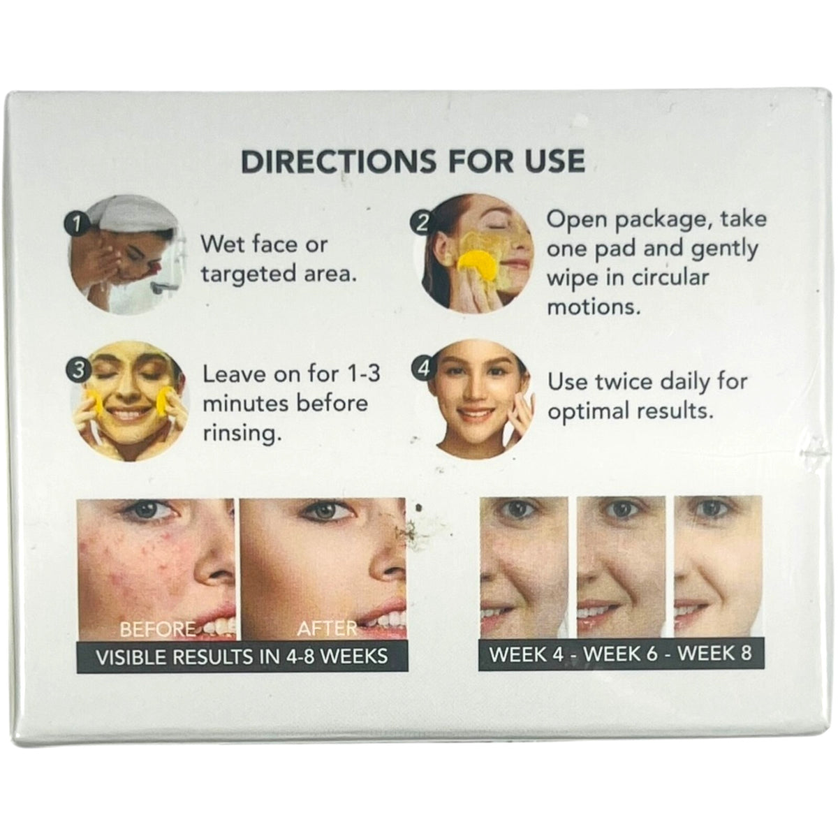 Kojic Acid Turmeric Facial Cleansing Pads - 50 Count Skin Care Set