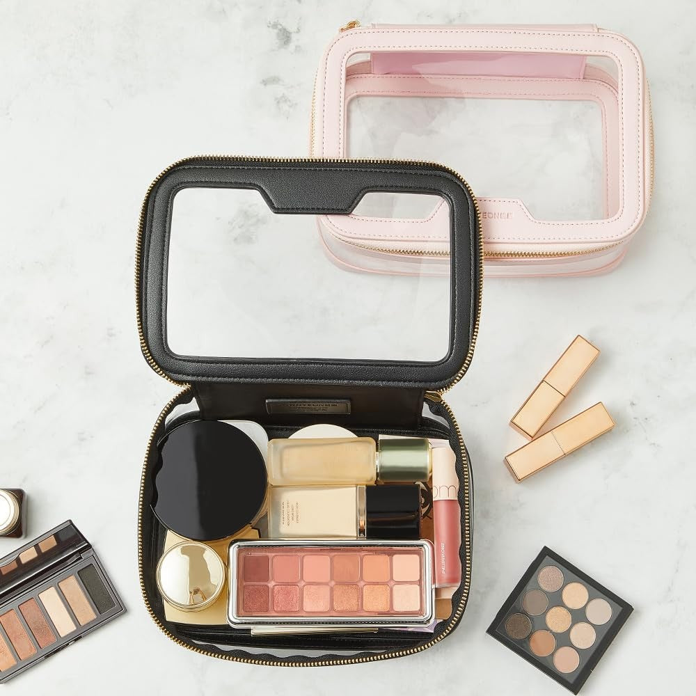 Clear Makeup & Toiletry Bag - Waterproof Travel Organizer