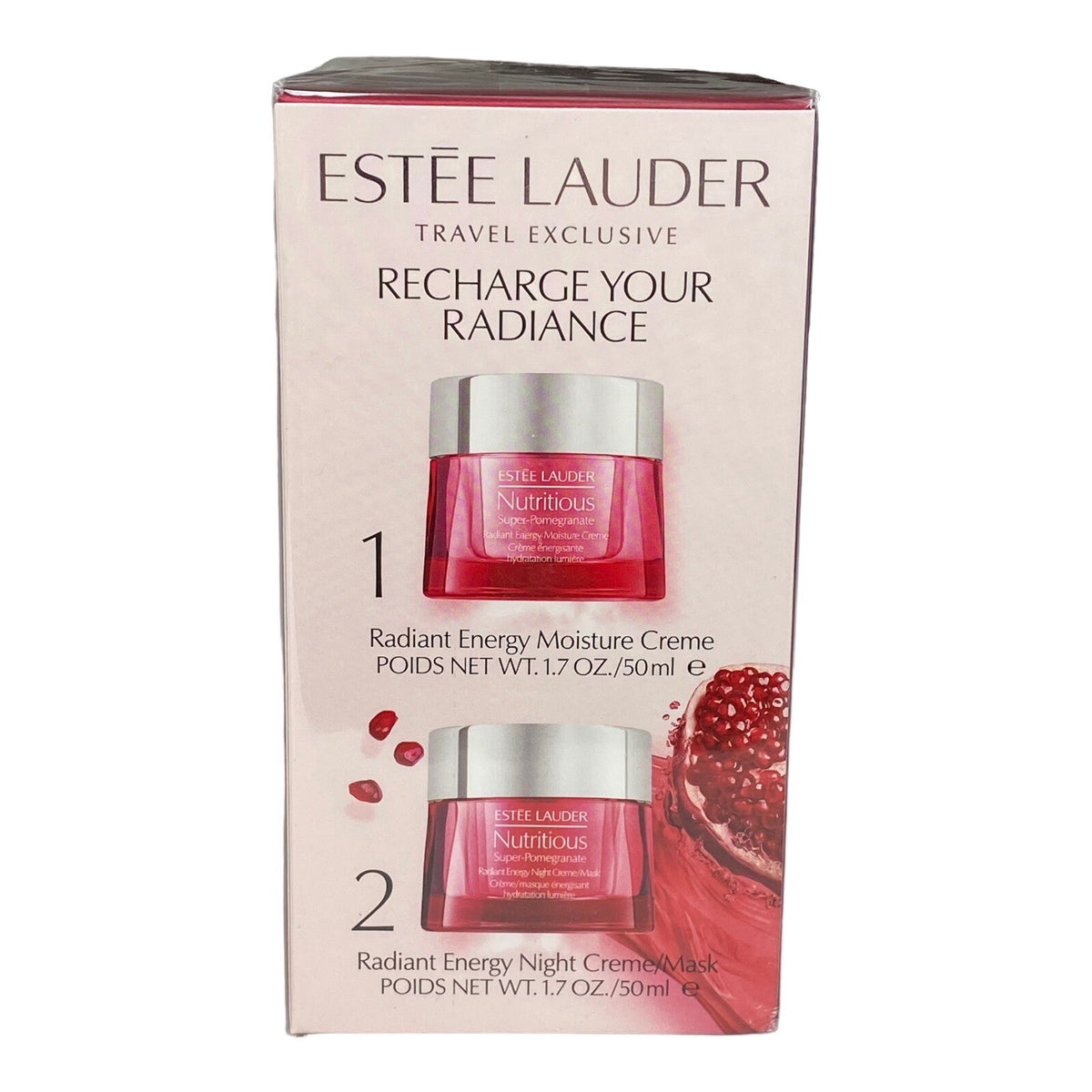 Estee Lauder Nutritious Super-Pomegranate Day & Night Skincare Set - 2 pcs