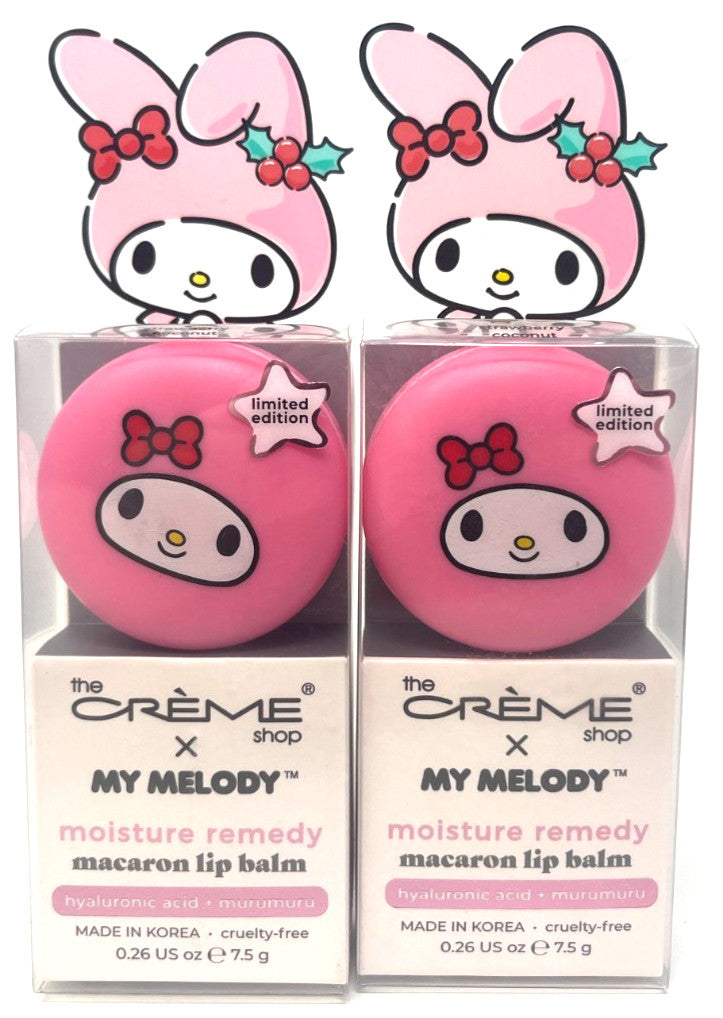 Creme Shop x My Melody Lip Balm Set - Strawberry Coconut, 2 Pack