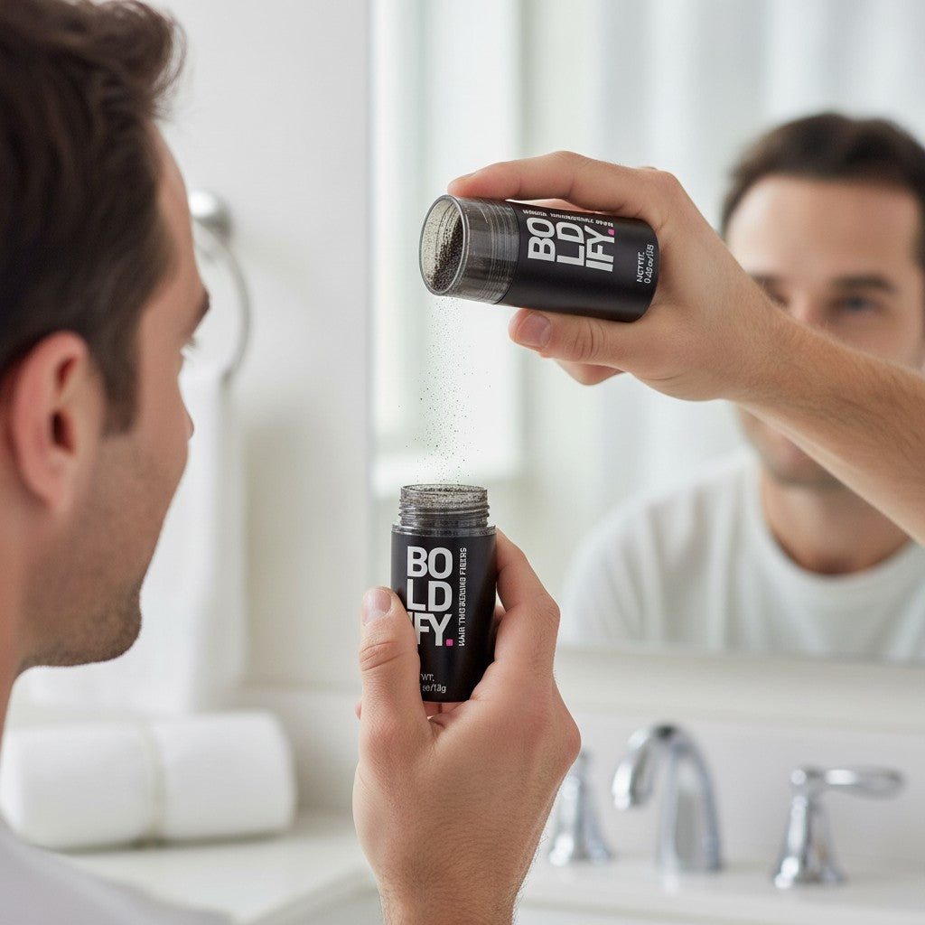 Water-Resistant Hair Thickening Fibers - Dark Brown