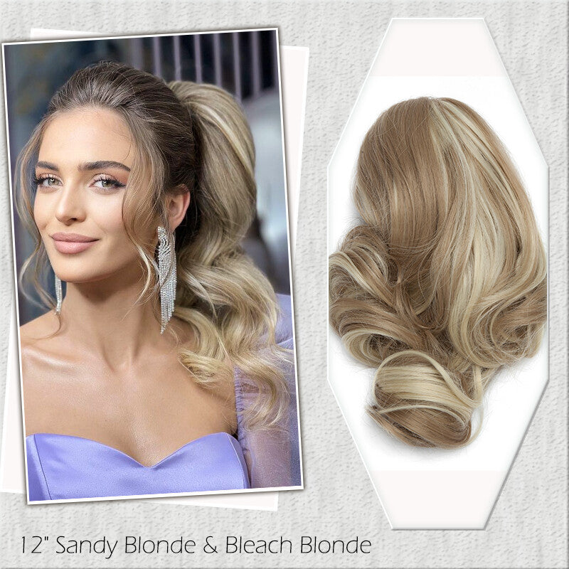 Fake Ponytail Clip-In Hair Extension Thick Natural Look 14 Inches