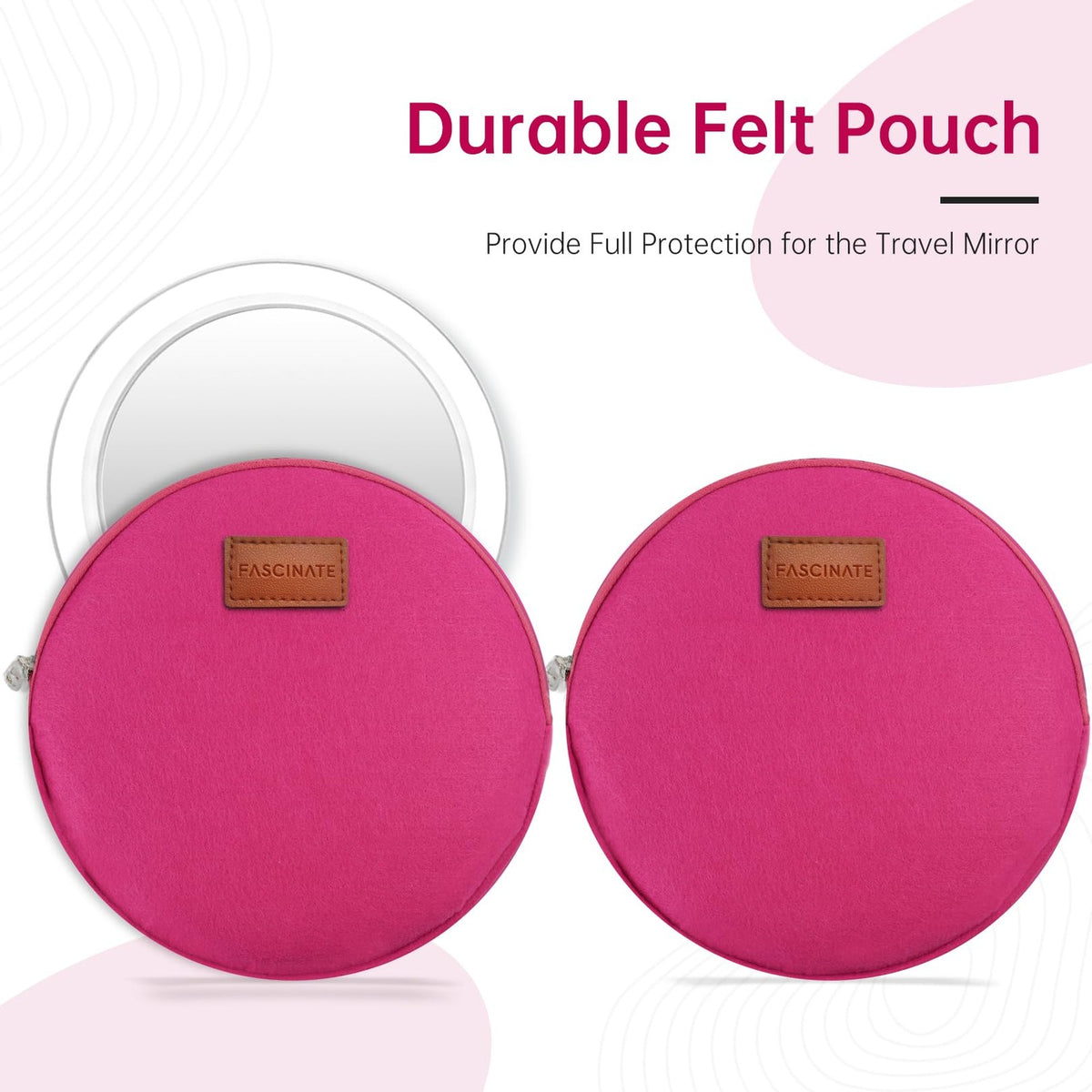 Rechargeable 30X Double Sided LED Makeup Vanity Mirror with 3 Light Modes