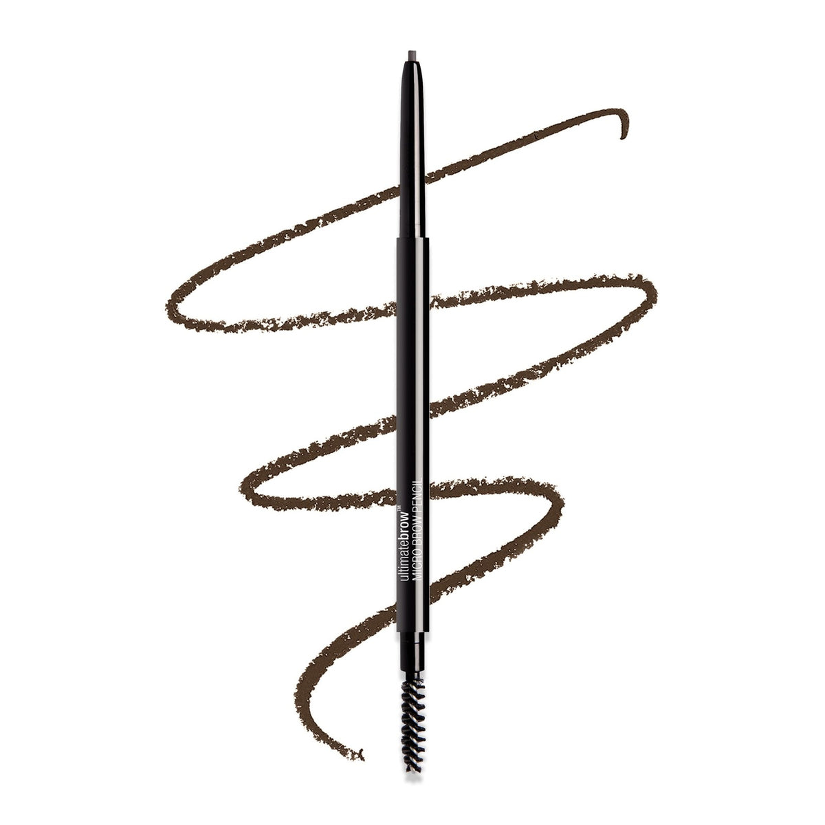 Micro Eyebrow Pencil with Spoolie for Natural & Bold Brows - Ash