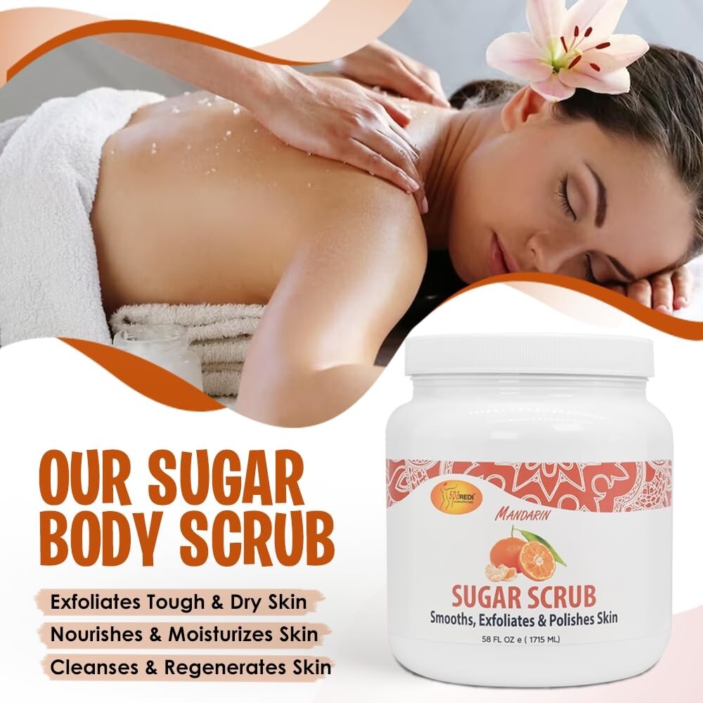 SPA REDI MANDARIN Sugar Scrub 58OZ (Mandarin)
