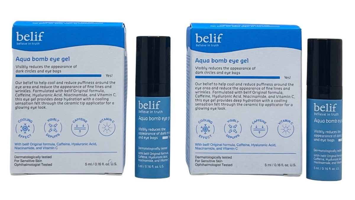 Belif Aqua Bomb Dark Circle Eye Gel with Caffeine 5ml - Set of 2
