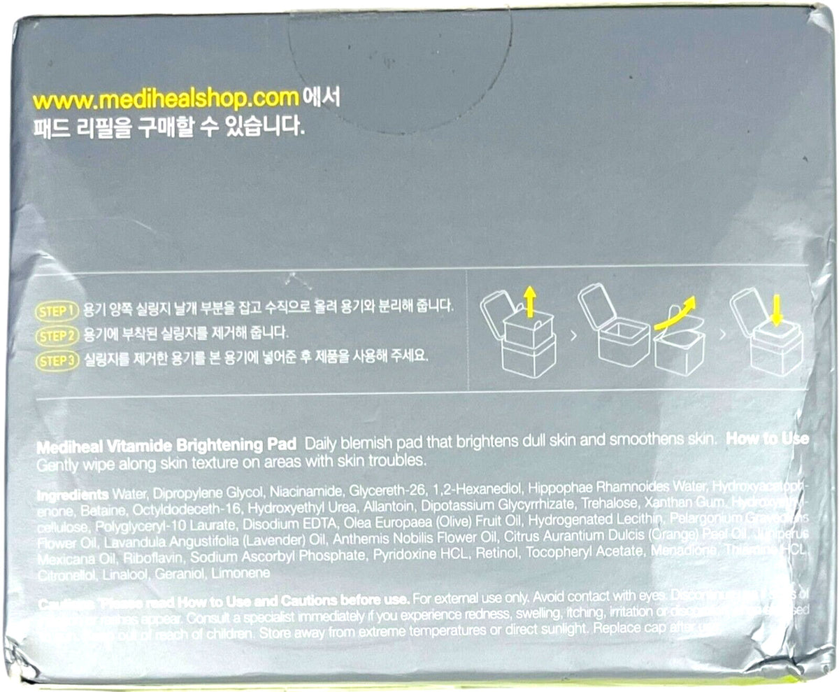 Mediheal Vitamide Brightening Pad 100 Count