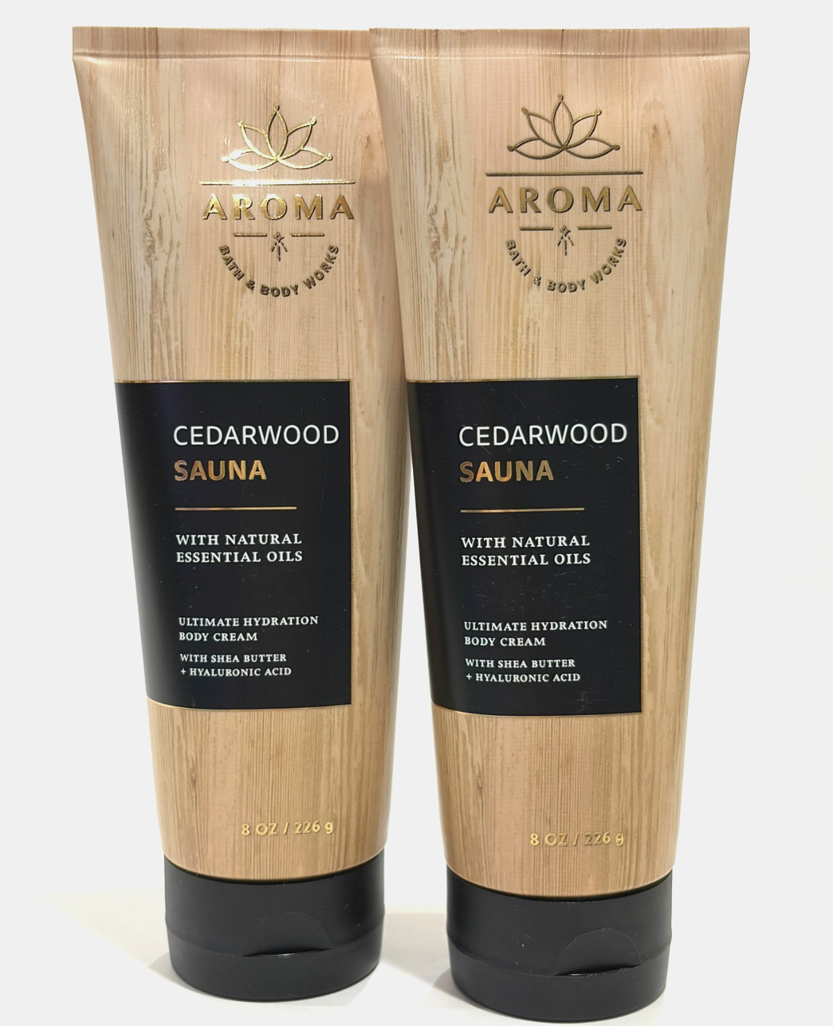 Aroma Cedarwood Sauna Body Cream 8 oz, 2-Pack