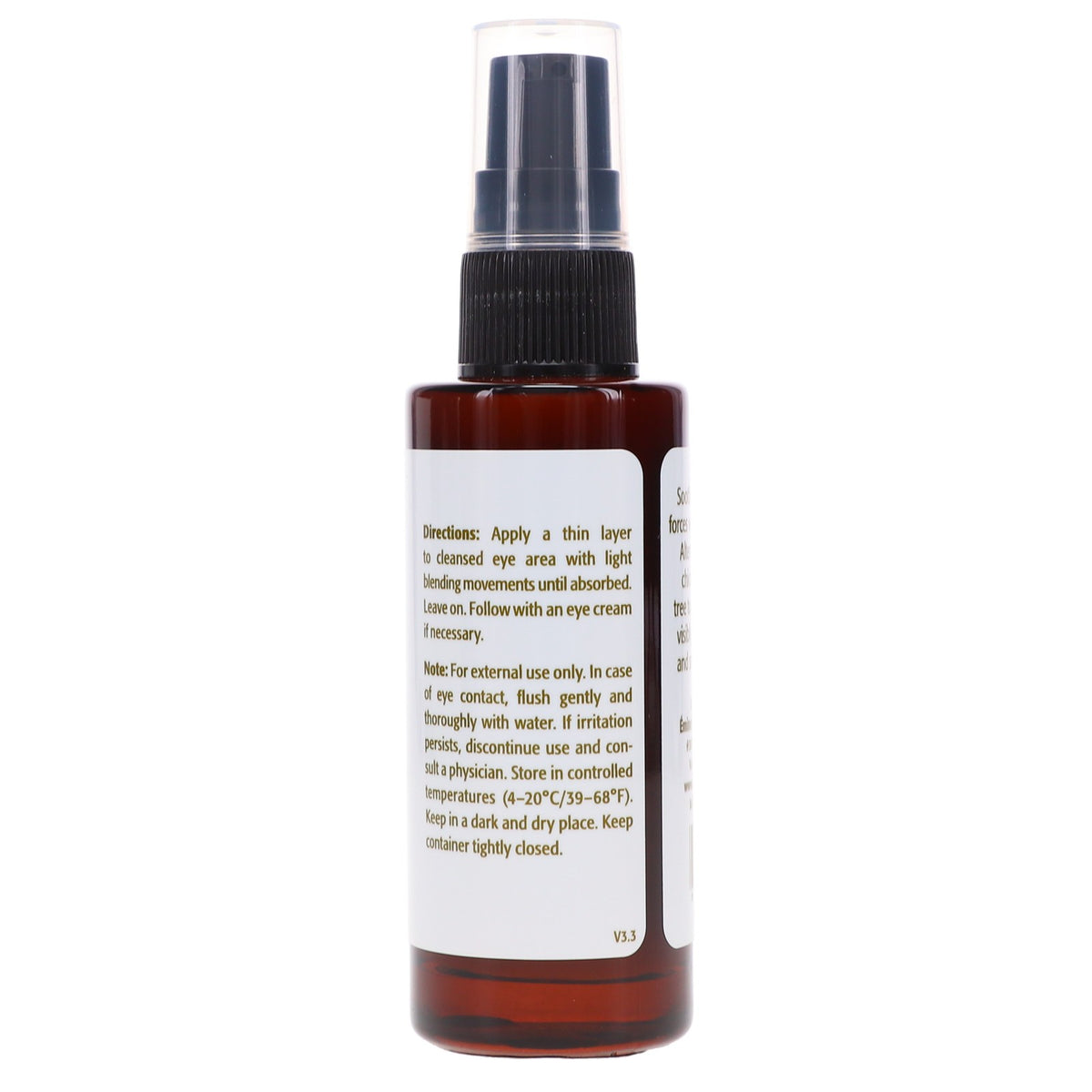 Natural Eye Serum for Wrinkle & Fine Line Reduction - 1 oz