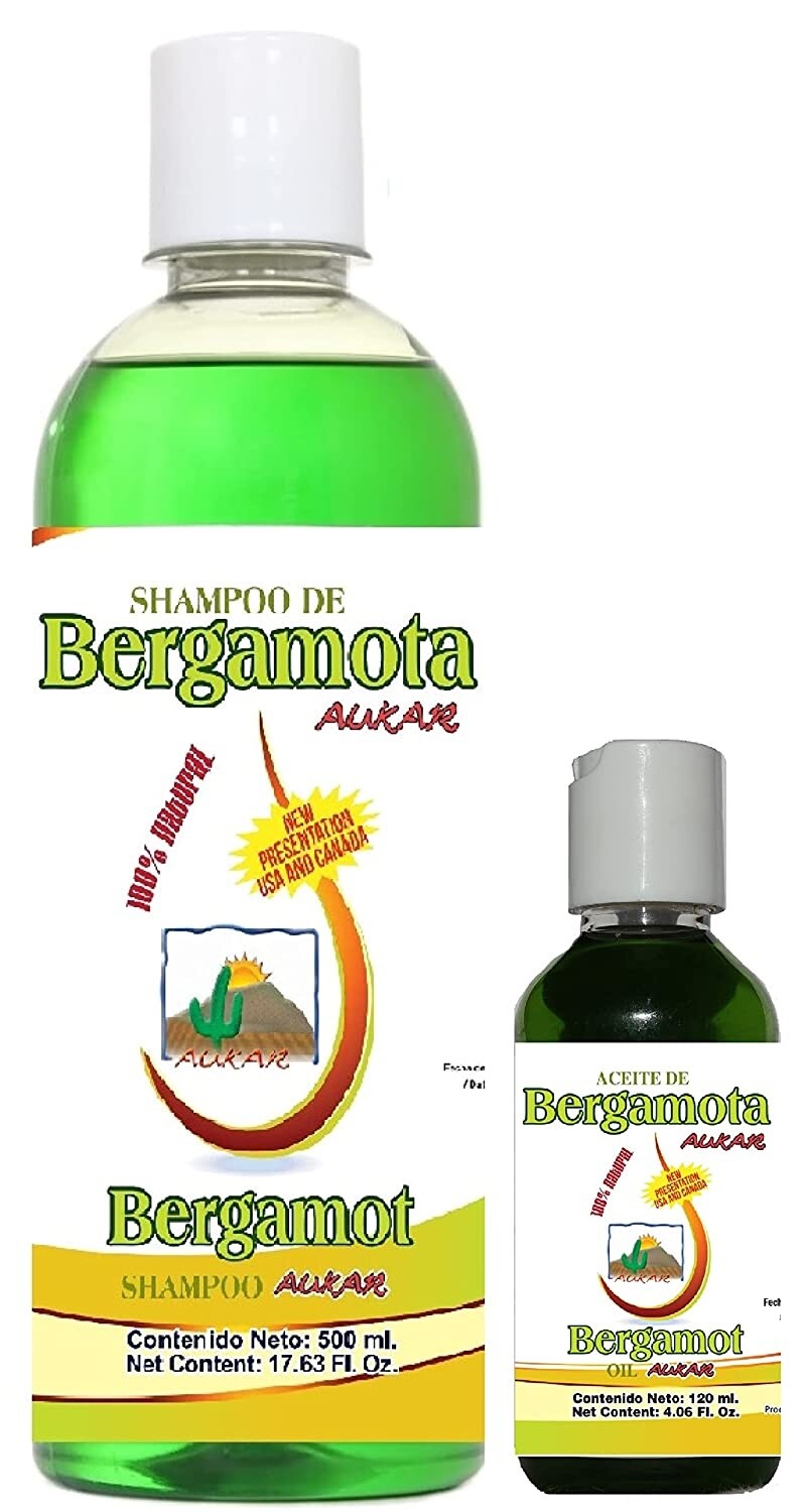 Bergamot Shampoo 500ml + Hair Oil 120ml Set