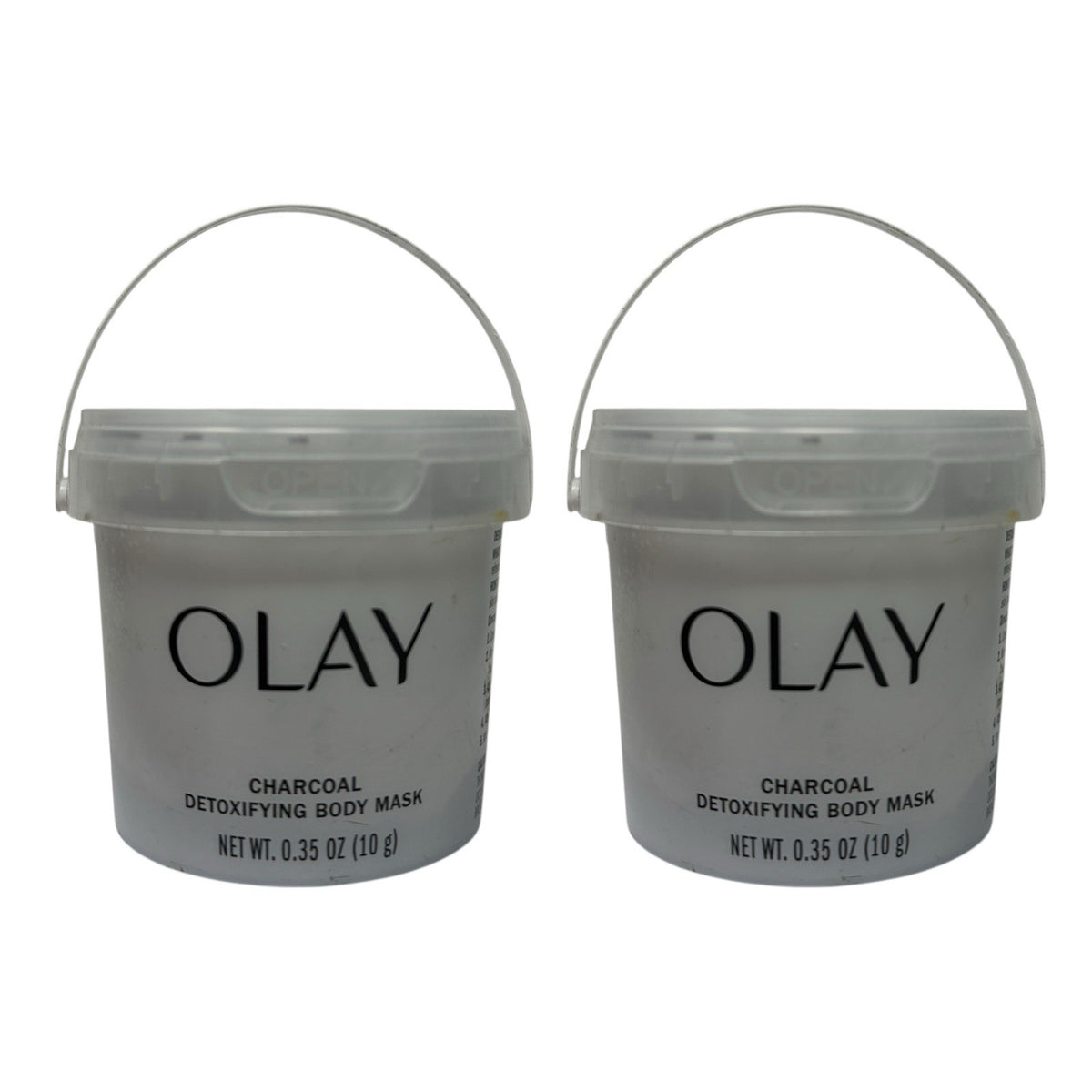 2 Pack Olay Charcoal Detoxifying Body Mask 0.35 oz Peels to Extract