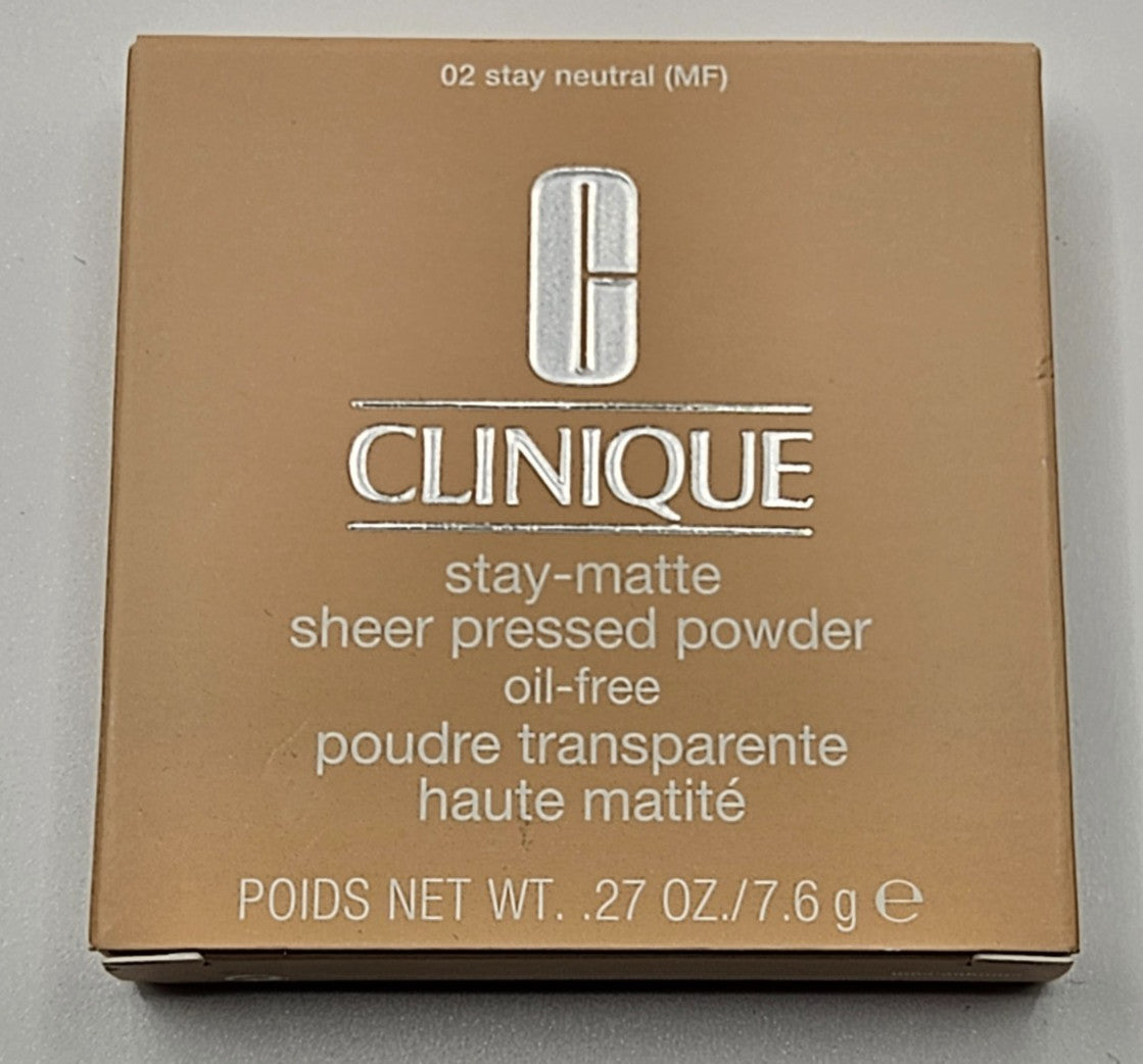 Clinique Stay-Matte Sheer Pressed Powder Oil-Free - 02 Stay Neutral