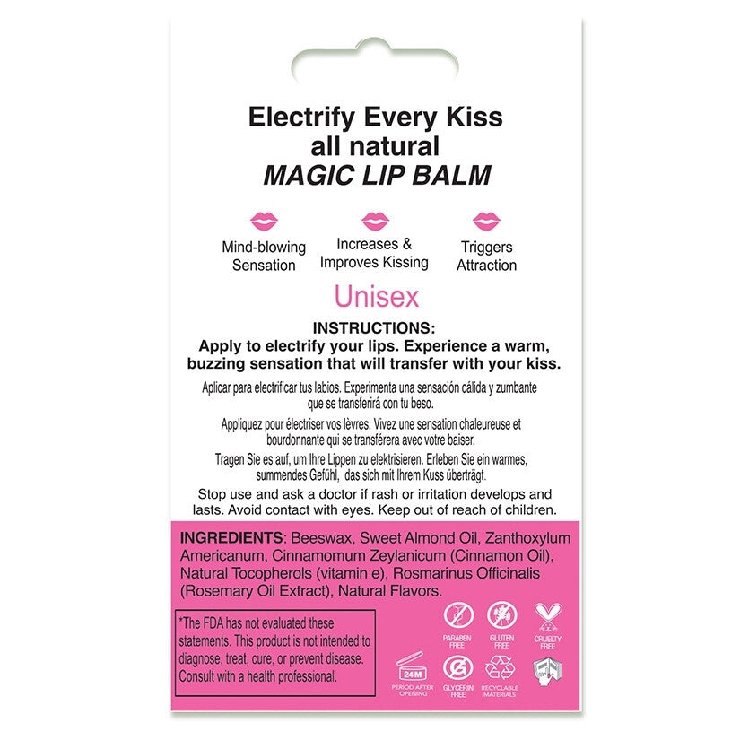 Buzzing Pheromone Lip Balm for Sensual Kisses - All Flavors Included