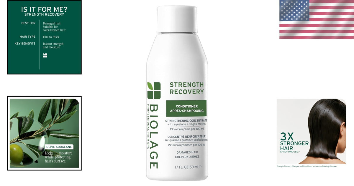 Hair Strengthening Conditioner for Damaged Hair - 1.7 Fl Oz