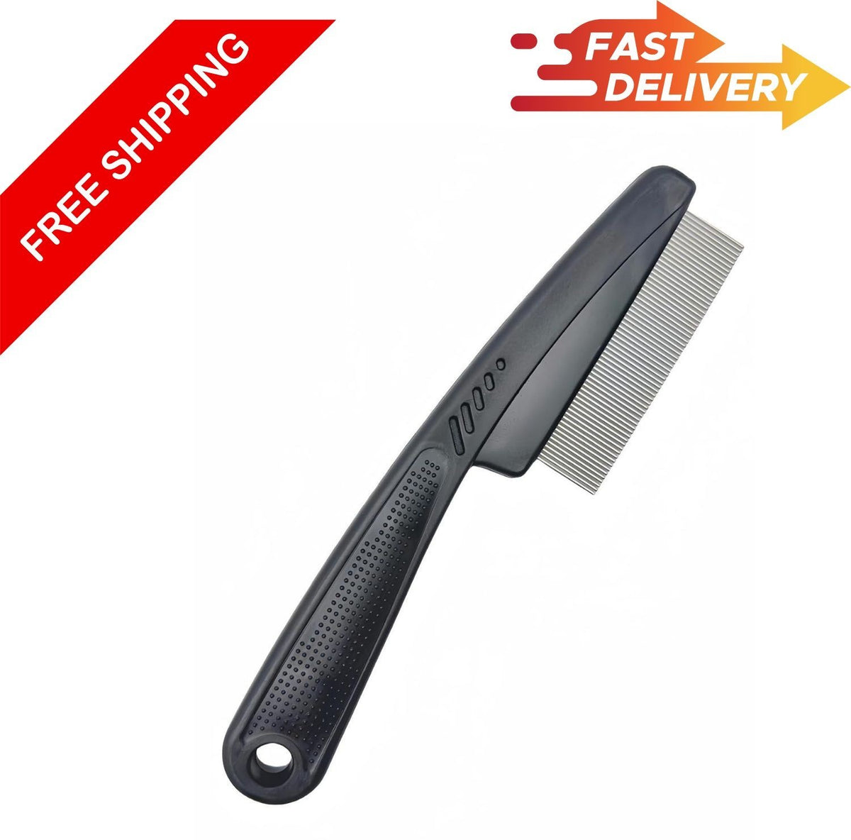 Stainless Steel Fine Tooth Dandruff Comb for Kids and Adults - Hair Scalp Care