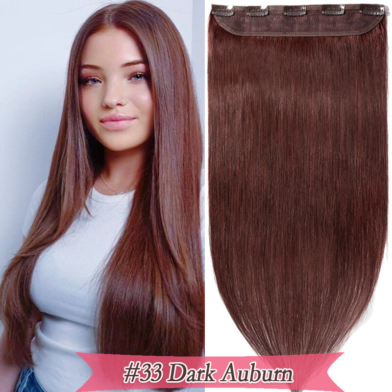 Remy Human Hair Clip-In Extensions 3/4 Half Head - Multiple Colors & Lengths