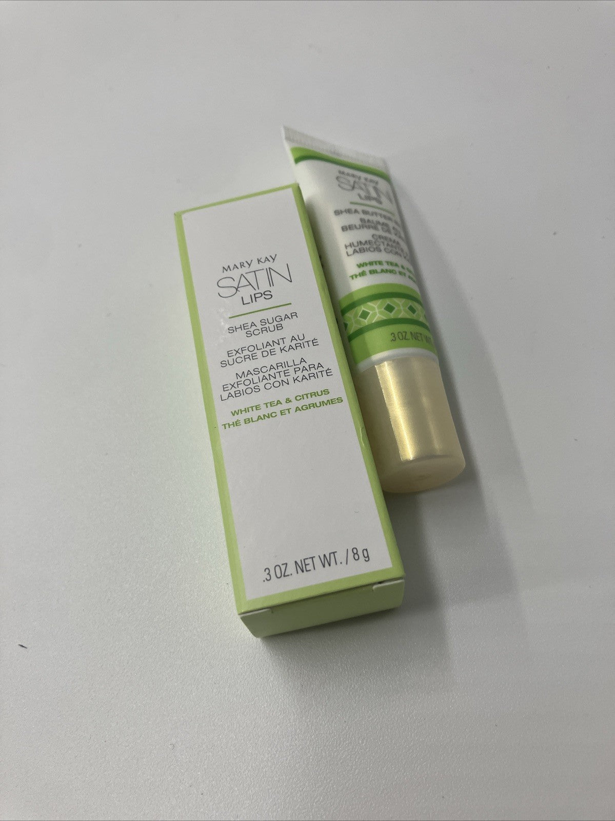 Mary Kay Satin Lips Lip Scrub & Butter Balm Set White Tea Citrus Shea