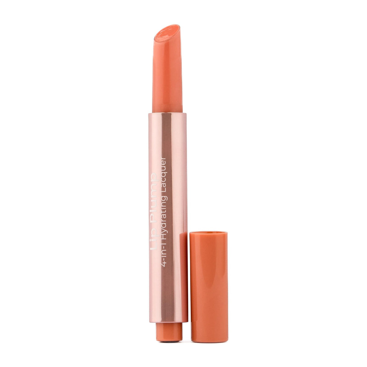 Lip Plumper Set of 2 - Hydrating 4-in-1 Lip Lacquer in Luella Nude Melon