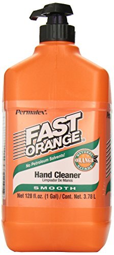 Permatex Fast Orange Hand Cleaner with Pump - 1 Gallon, Biodegradable, Waterless
