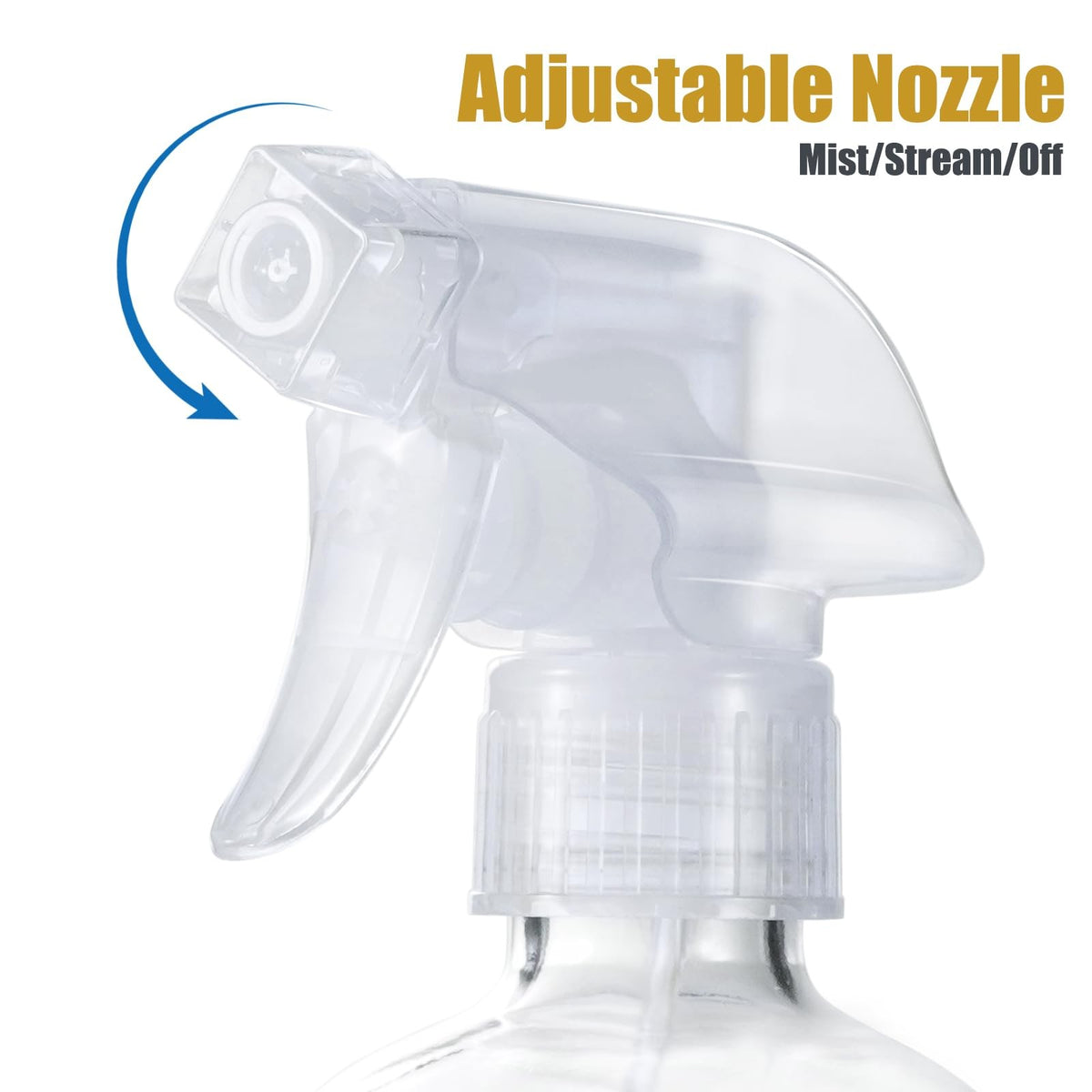 16oz Reusable Glass Spray Bottles with Silicone Sleeve for Hair & Plants