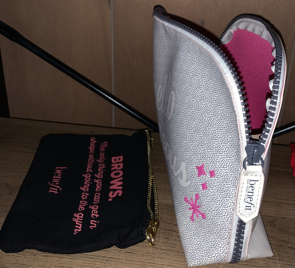 Makeup Cosmetic Bag Duo Set - Benefit Hello Gorgeous & Brows