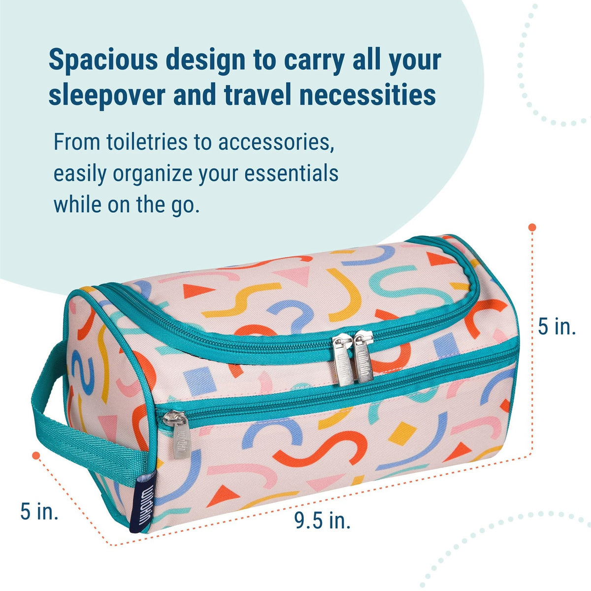 Kids Toiletry Bag - Confetti Peach by Wildkin