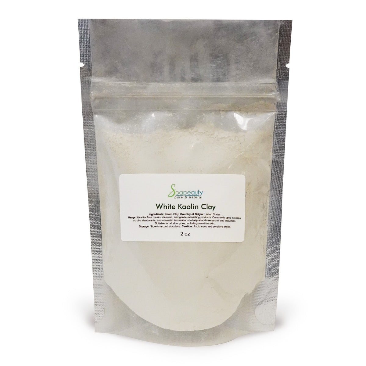 White Kaolin Clay Powder - Natural Cosmetic Grade