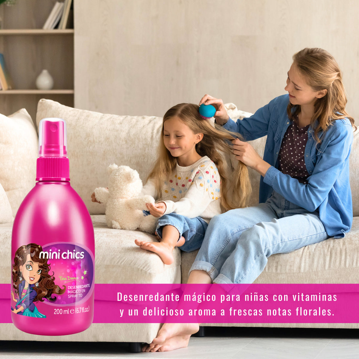 Kids Detangling Spray with Vitamins & Floral Scent - 200ml