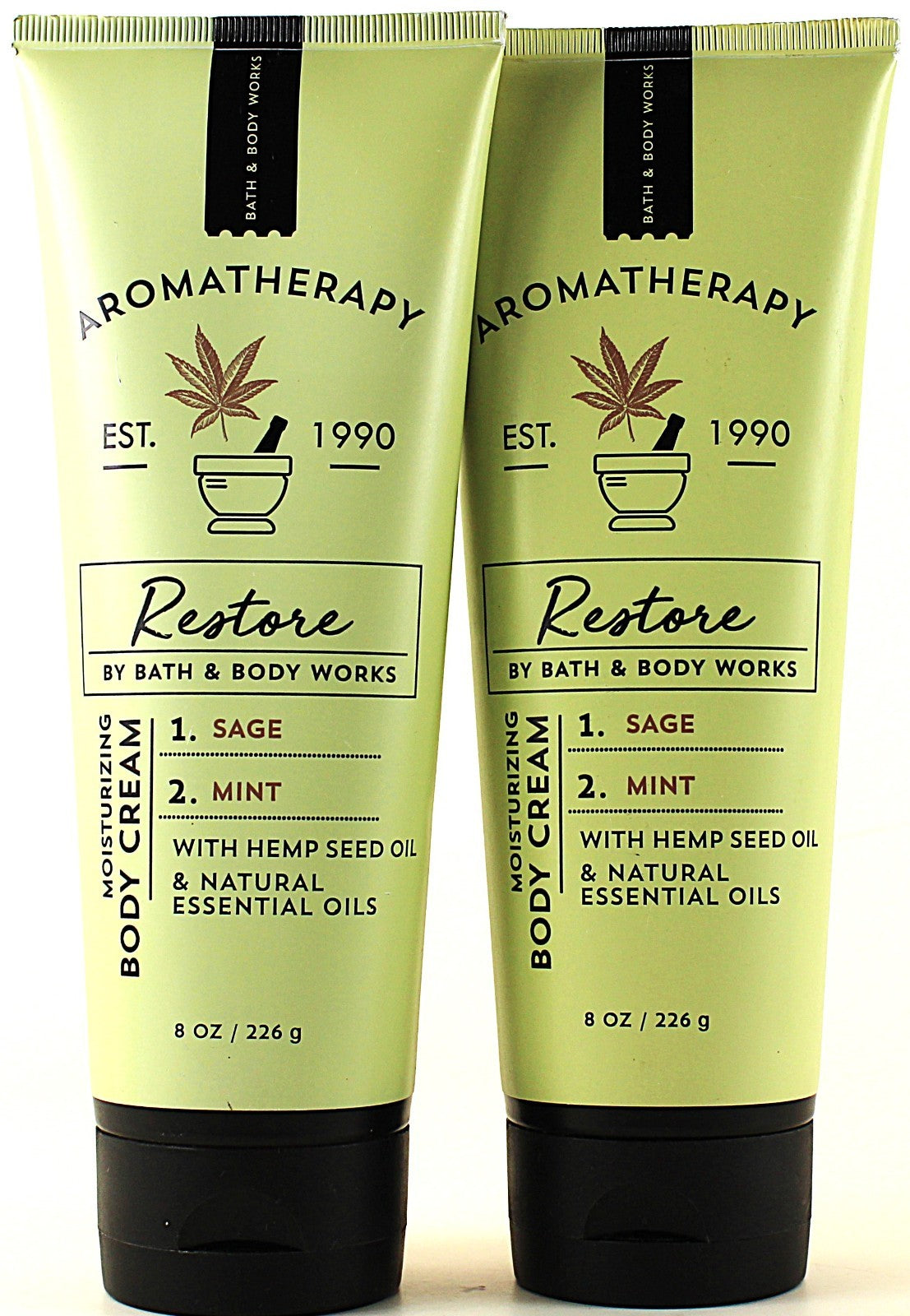 Restore Sage Mint Body Cream Lotion - 8oz (Qty 2)