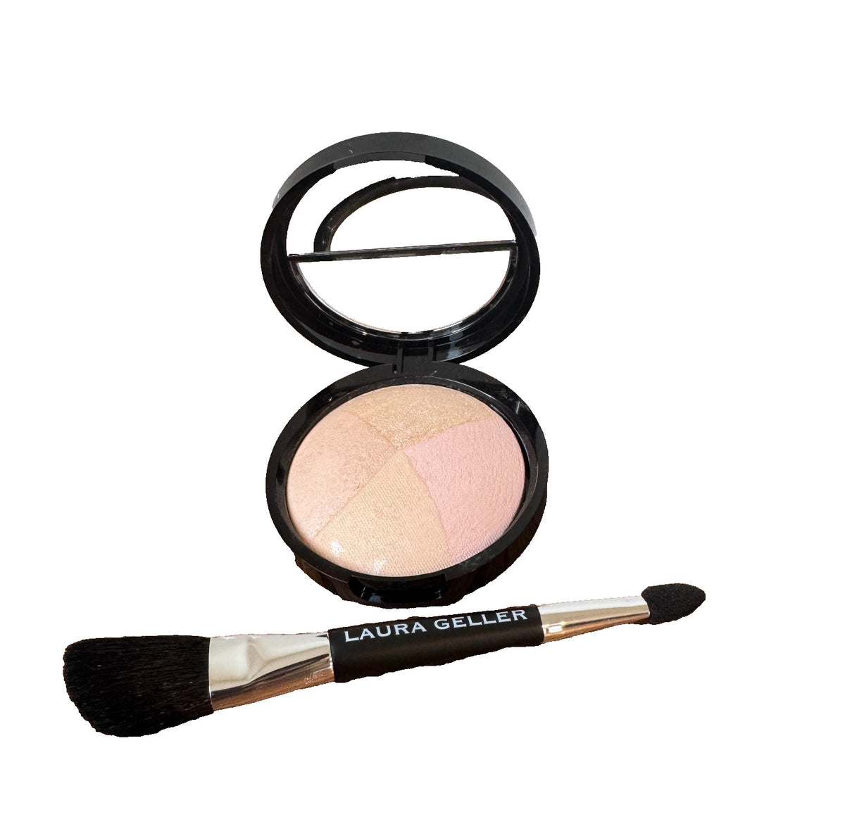 Laura Geller Natural Glow Highlighter Quad - Golden Rose & Portofino