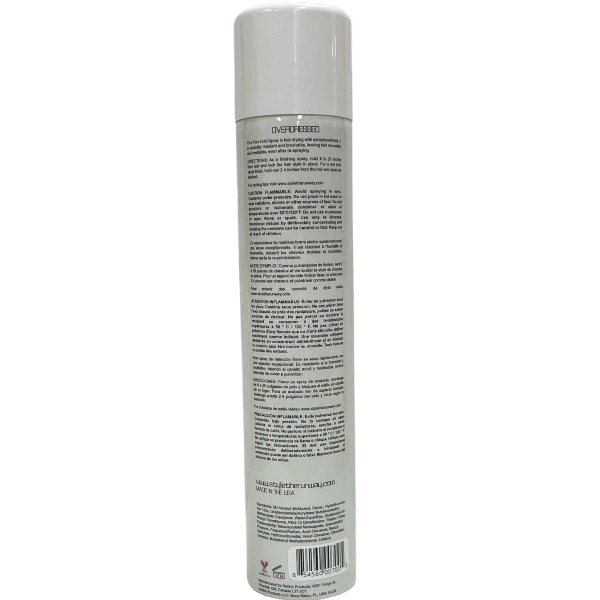 Firm Hold Hairspray 10oz Pack of 3 - Strong Long-Lasting Styling Spray