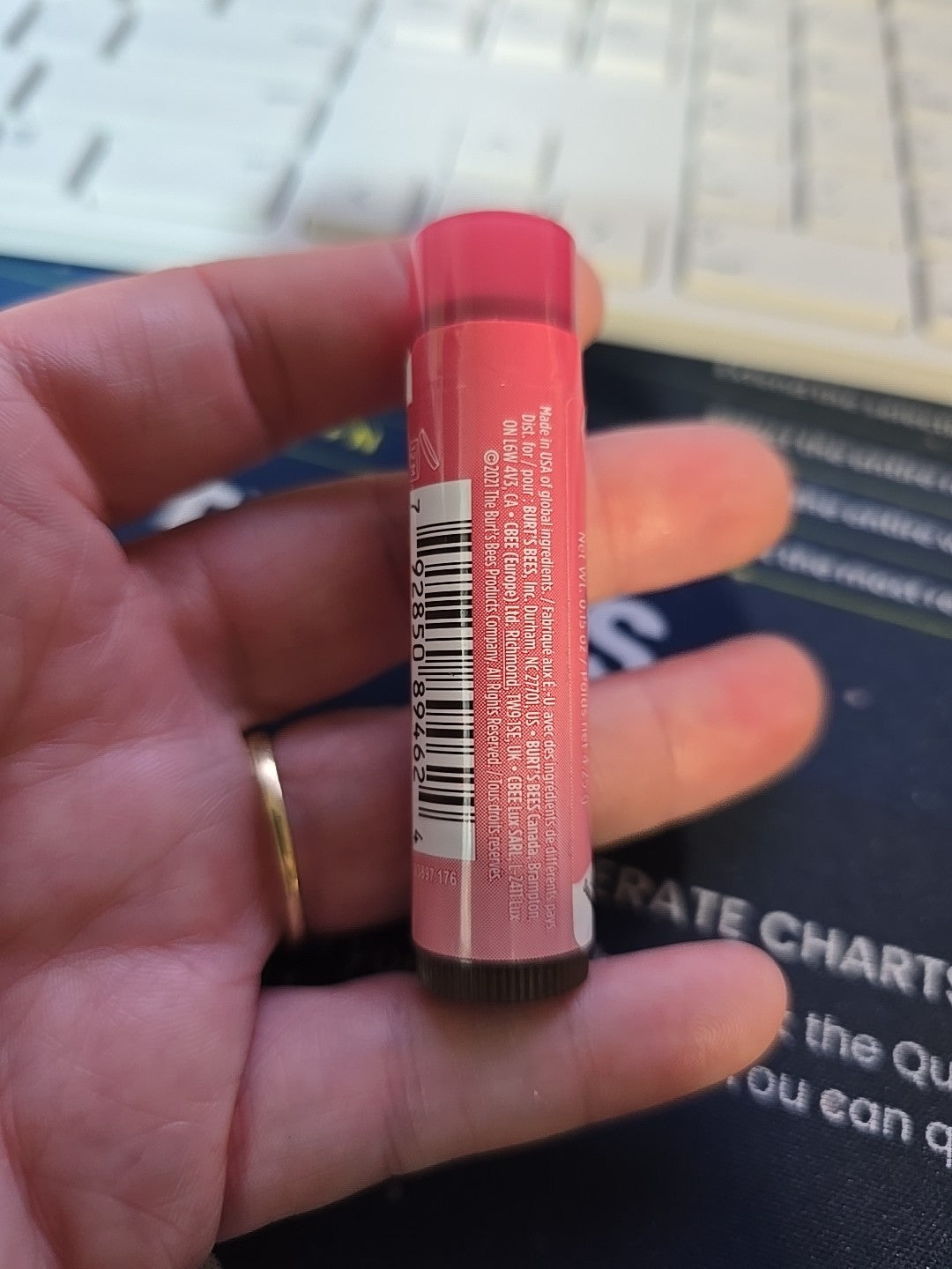 Natural Tinted Lip Balm with Hibiscus & Shea Butter - 0.15oz