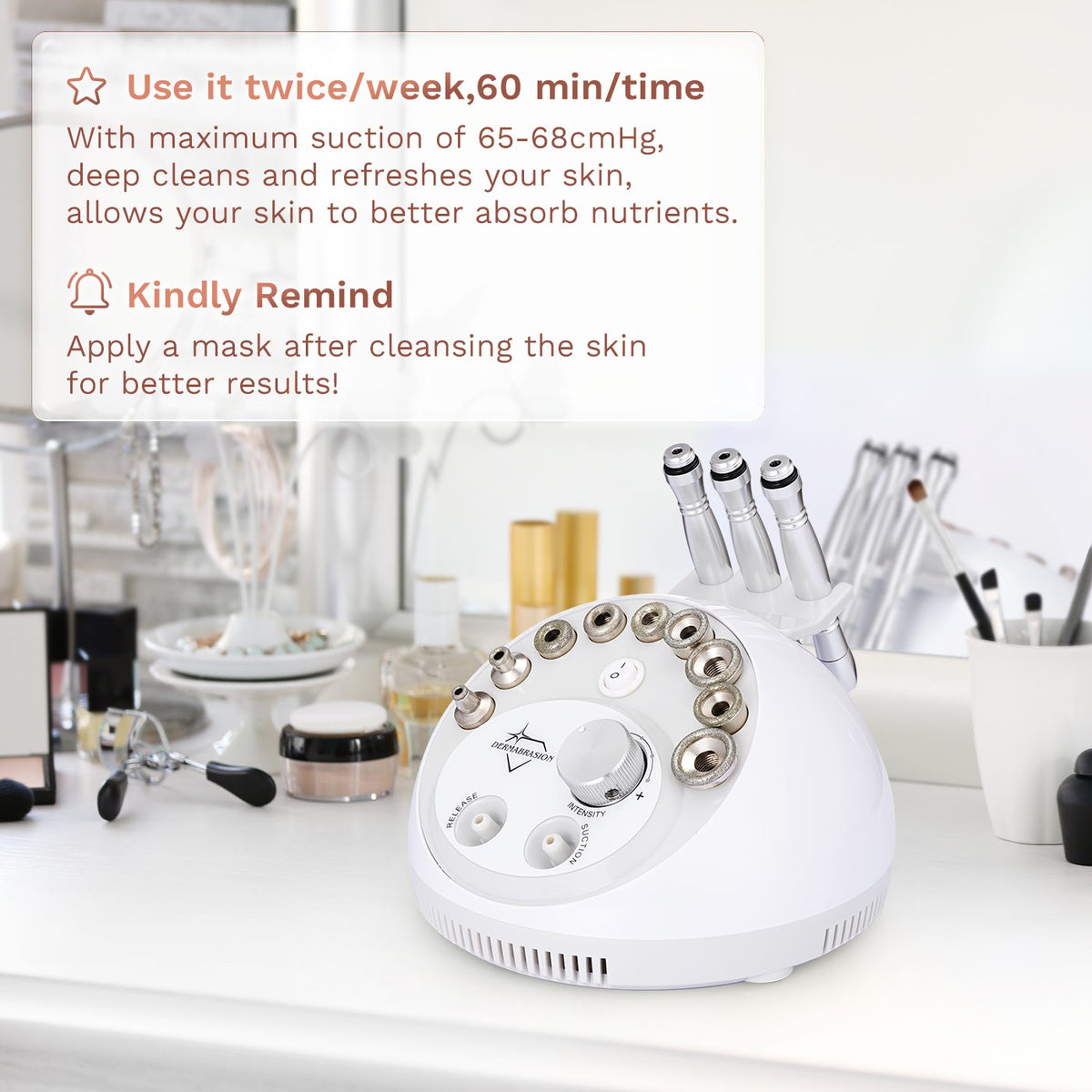 3-in-1 Diamond Microdermabrasion Facial Machine Skin Peeling Vacuum US