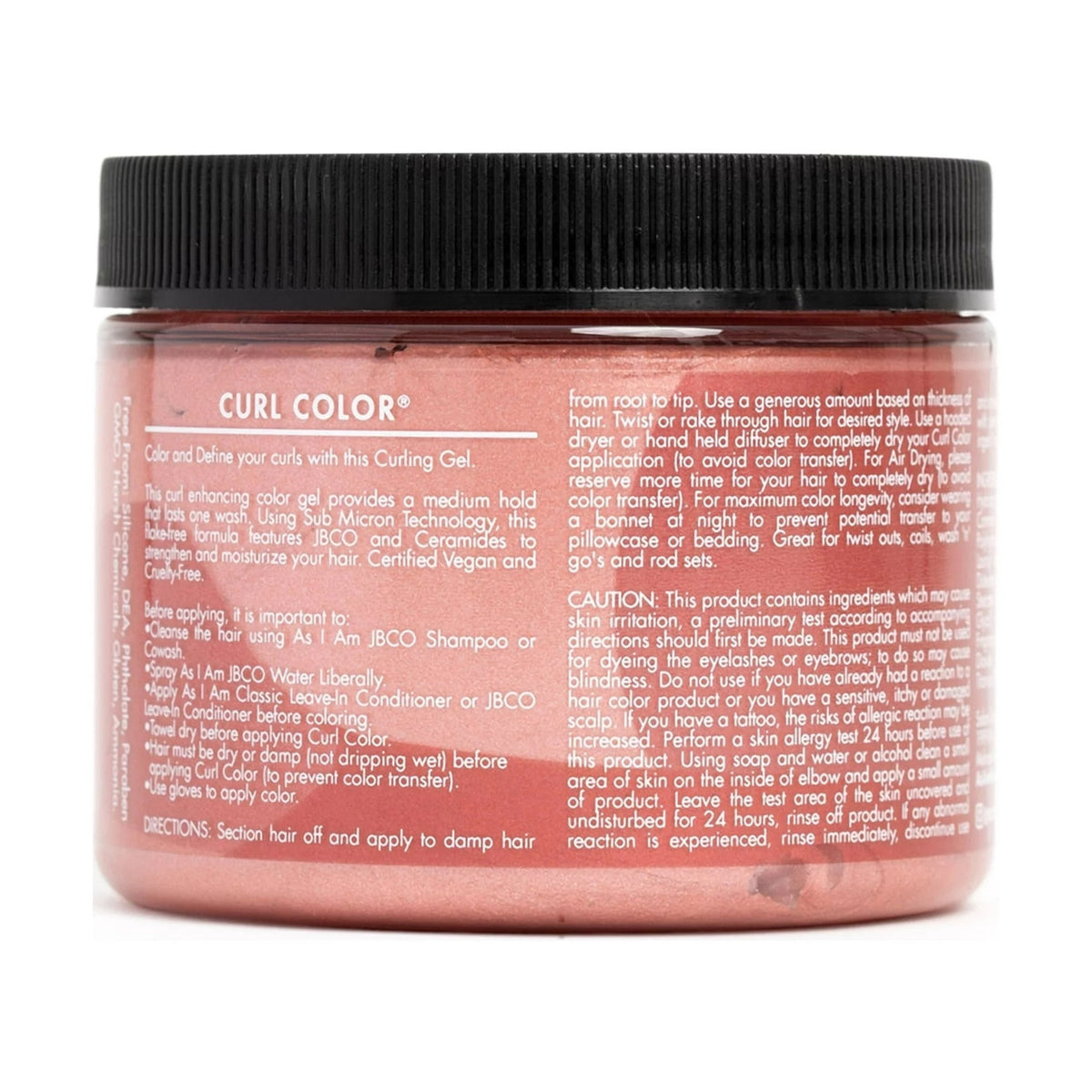 Curl Color Temporary Hair Gel - Rose Gold 6 oz