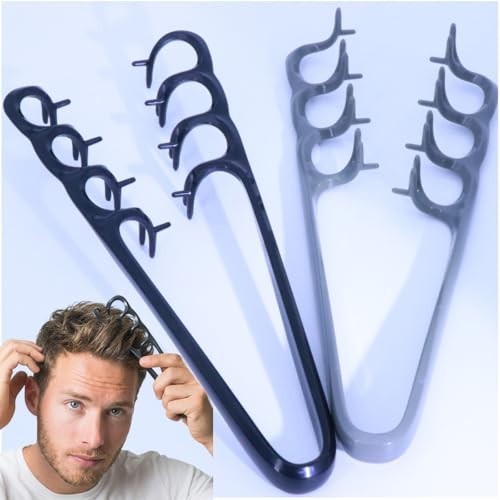2 Pack Root Lift Comb Set for Volumizing & Textured Waves - Wide Tooth Styling Tools