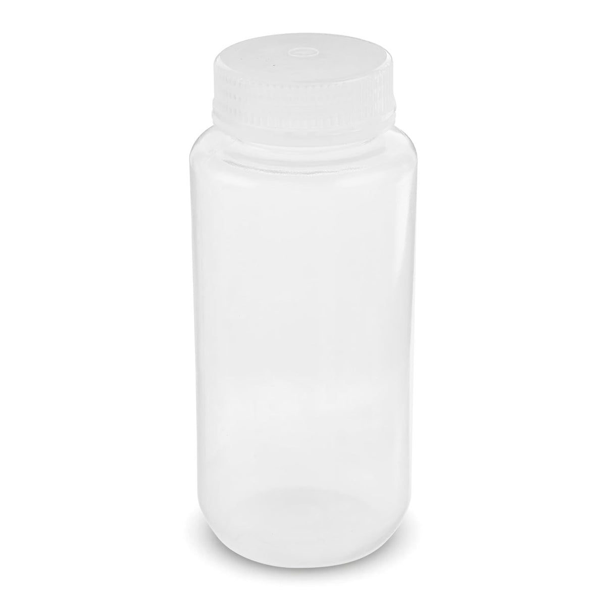 12 Pack 16 oz Plastic Sample Containers with Lids - Wide Mouth Reagent Bottles