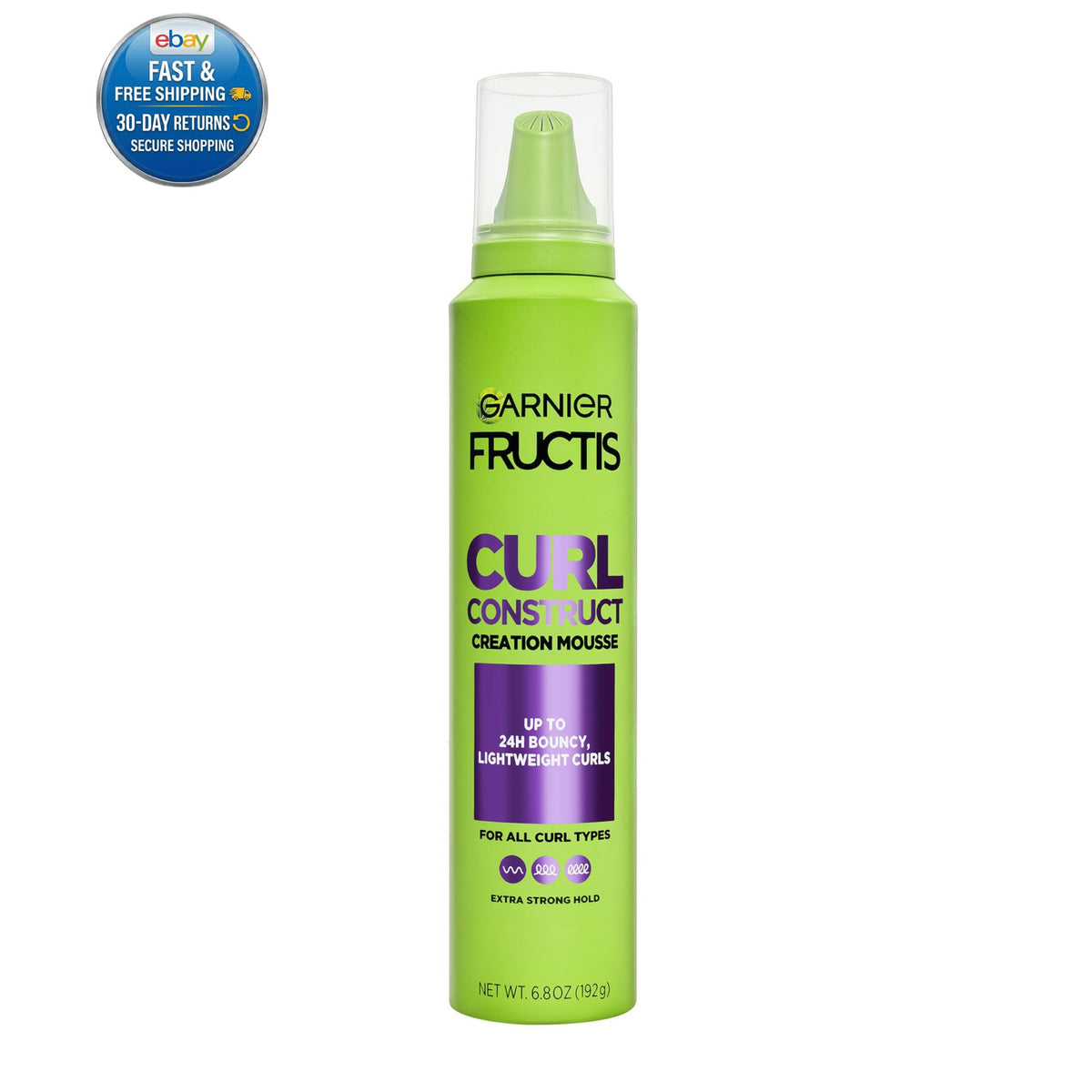 Curl Defining Hair Mousse for Wavy Curly & Coily Hair - Long-Lasting Hold