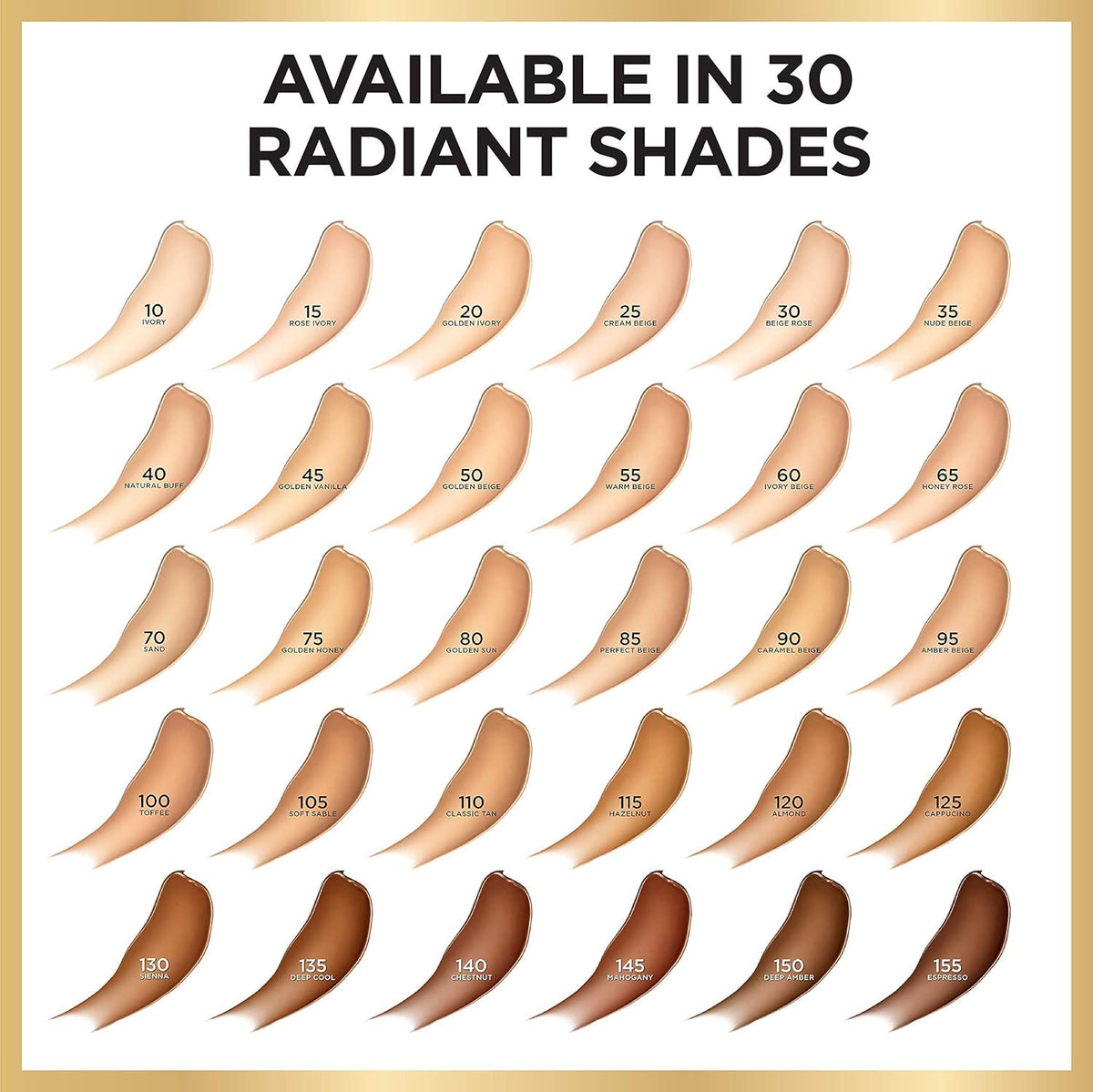 Radiant Serum Foundation with SPF 50 - Rose Ivory, Lightweight Cover for Mature Skin