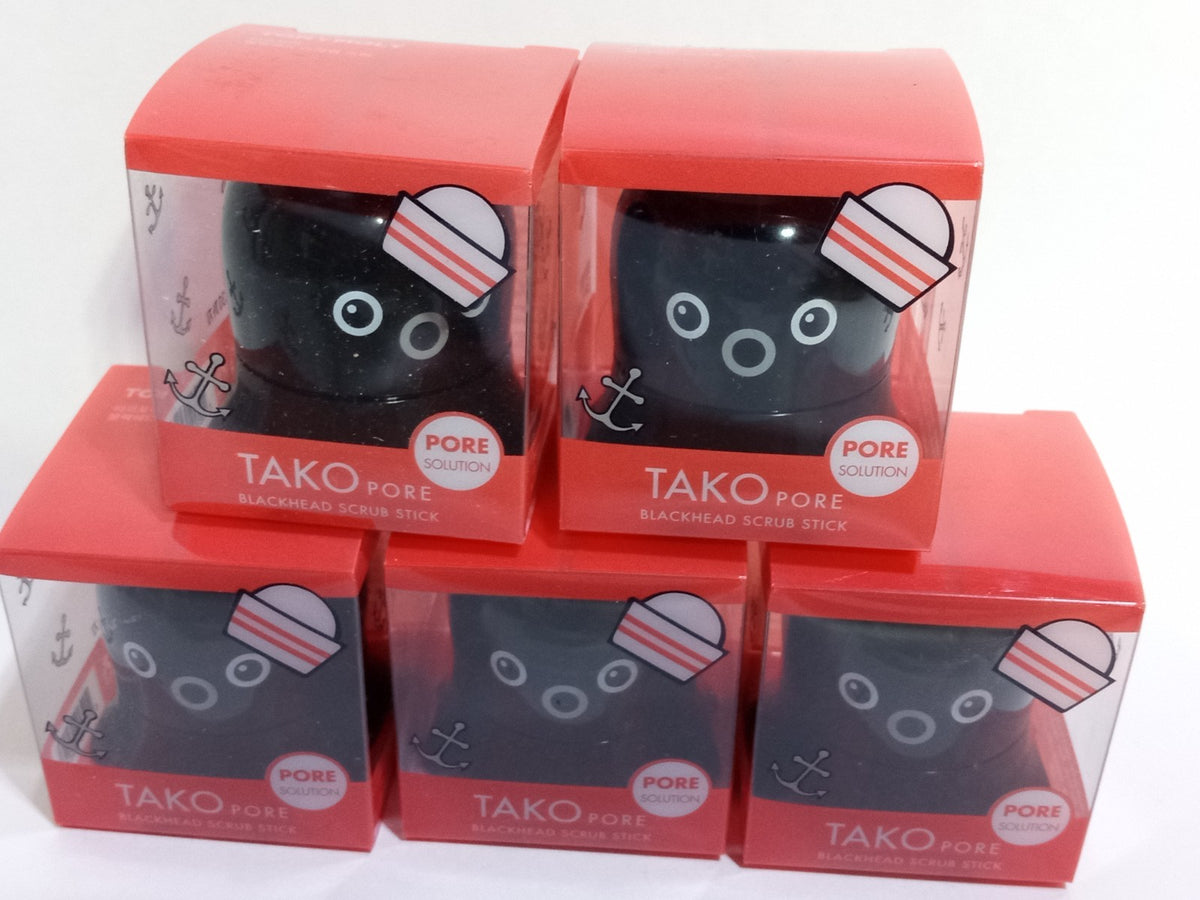 5 TAKO PORE BLACKHEAD Solution SCRUB STICK Charcoal Dead Sea Salt