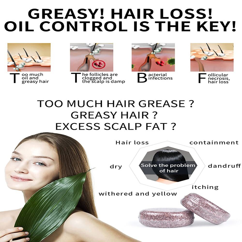 Grey Hair Shampoo Bar for Natural Darkening – 55g, USA Stock